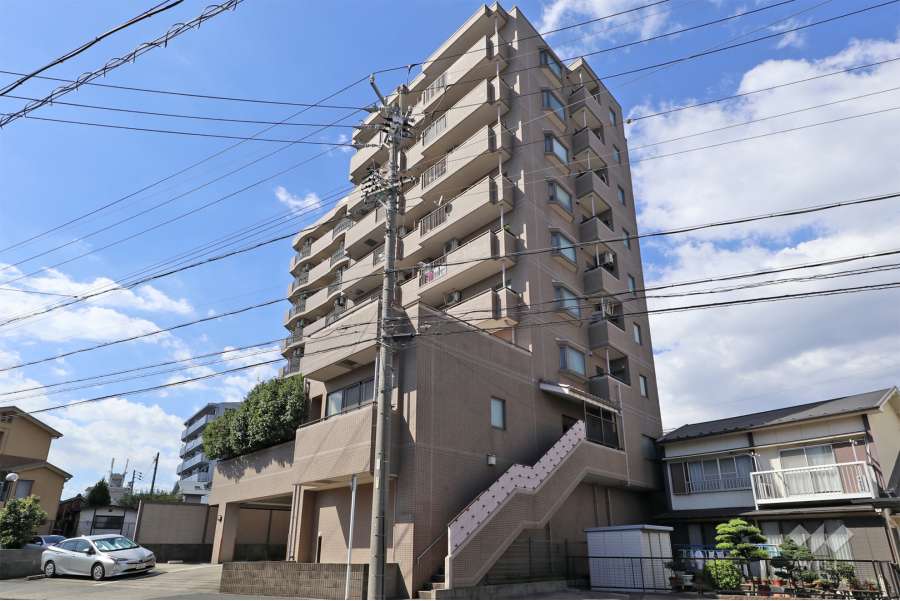 瑞穂レックスマンションの外観（南東側から）