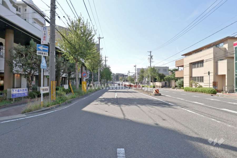敷地北側の前面道路（東側から）