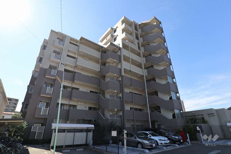 藤和シティホームズ庄内通の外観（北東側から）