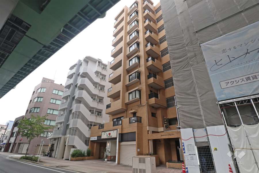 グランドメゾン浅間町の外観（北東側から）