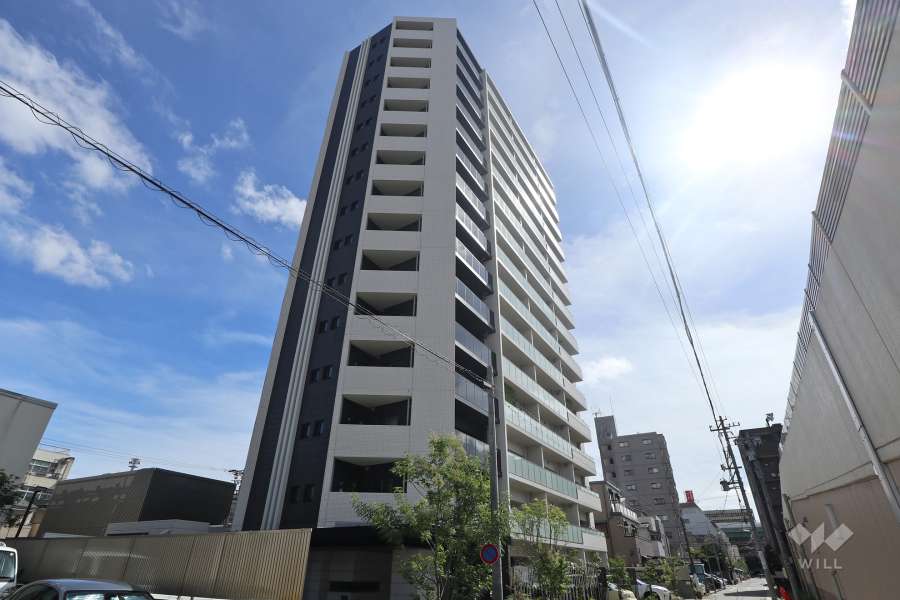 ライオンズ浅間町マークスフォートの外観（南西側から）