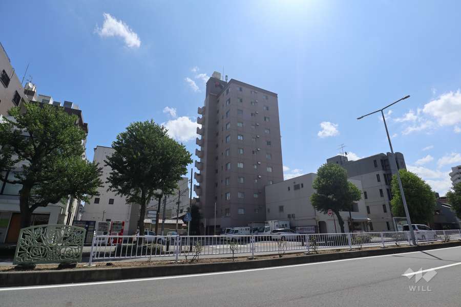 シャンボール天神山の外観（北西側から）