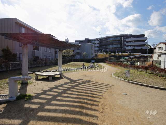 敷地北側の公園