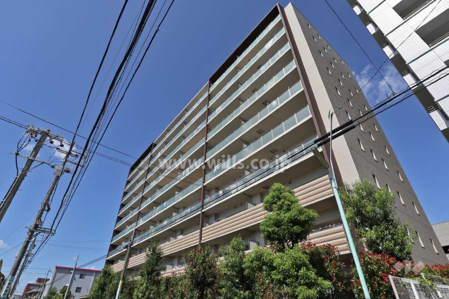 プレミスト庄内通の外観(南東側から)