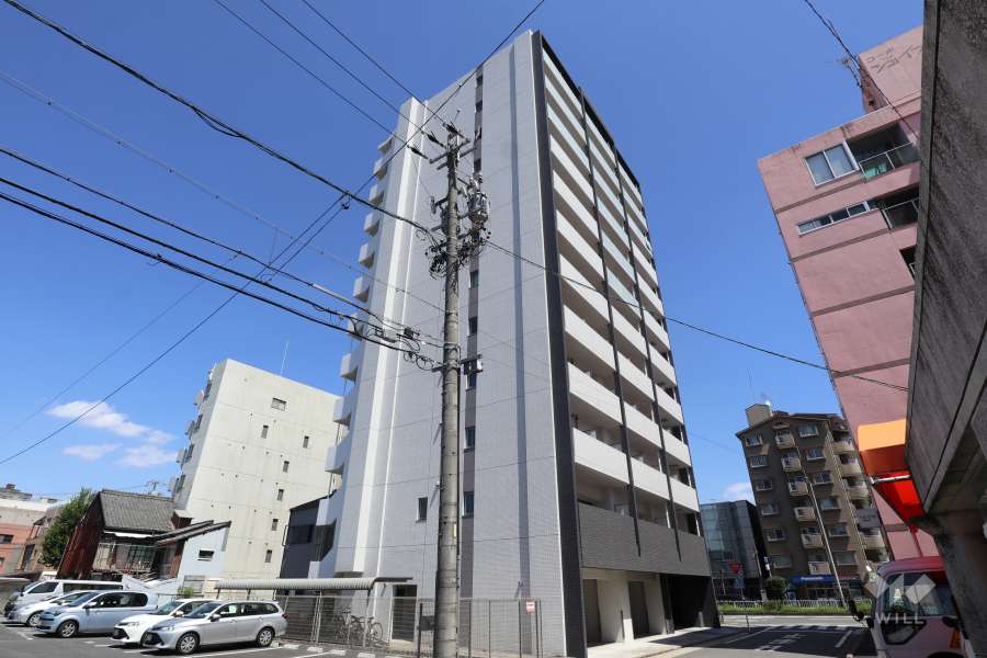 パルティール名駅北の外観写真（南西側から）