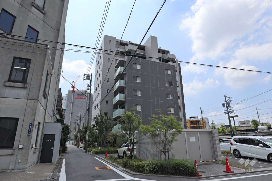 プラセシオン名古屋駅パークフロントの外観（北東側から）