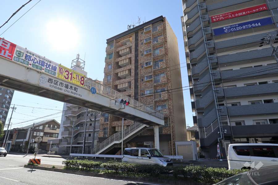 グリーンパーク小田井の外観（北西側から）
