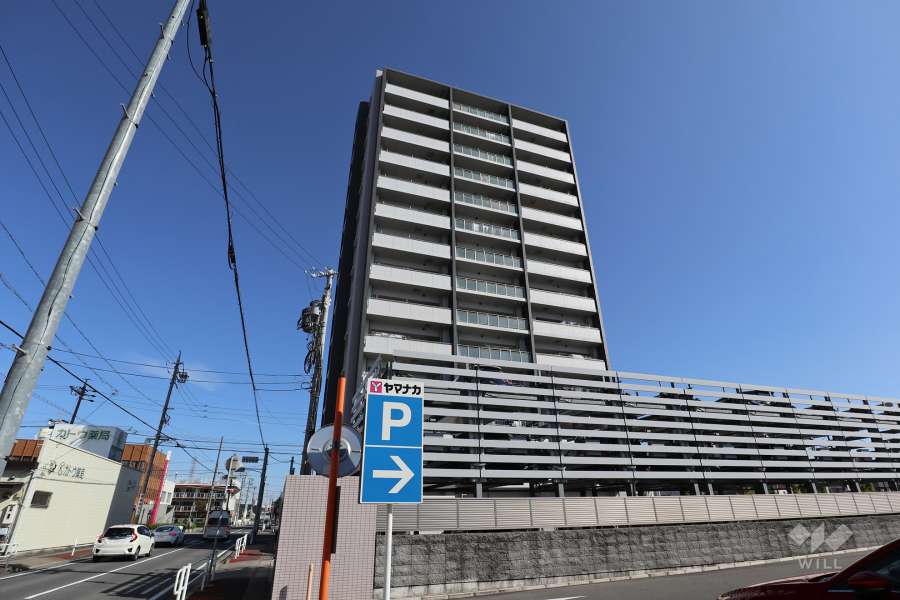 ファミリアーレ上小田井レジデンスの外観（南西側から）