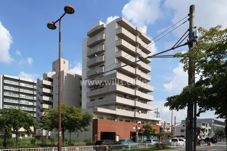 第3城北ハイツの外観（南西側から）