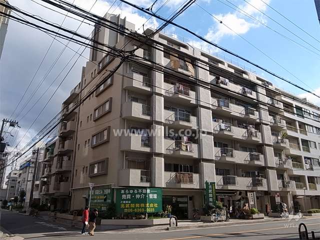 ネオハイツ江坂の外観（北西側から）