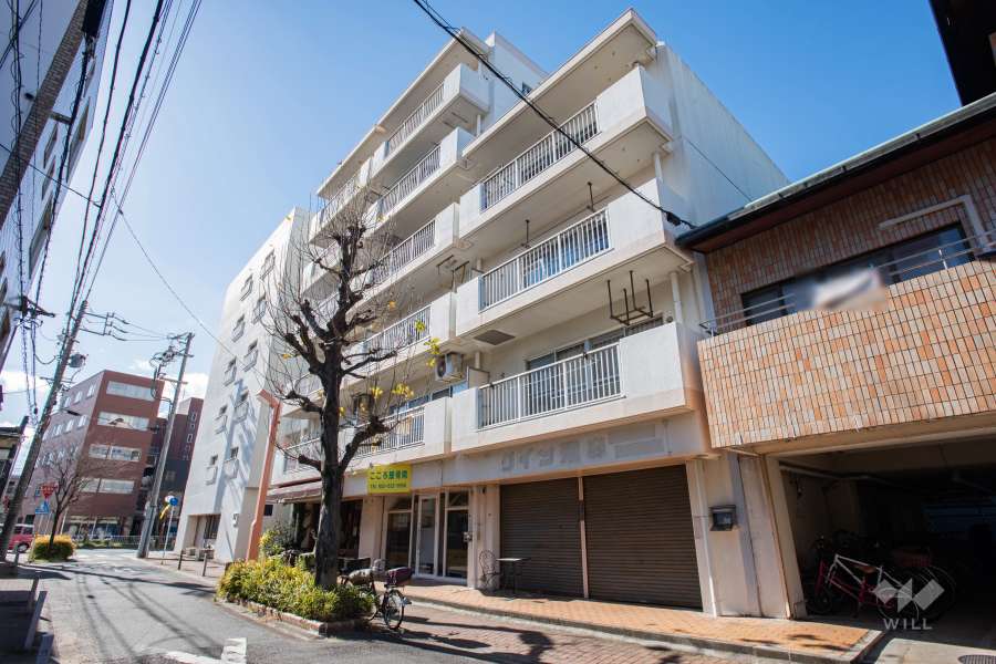 日商岩井第1ハイツの外観（北東側から）