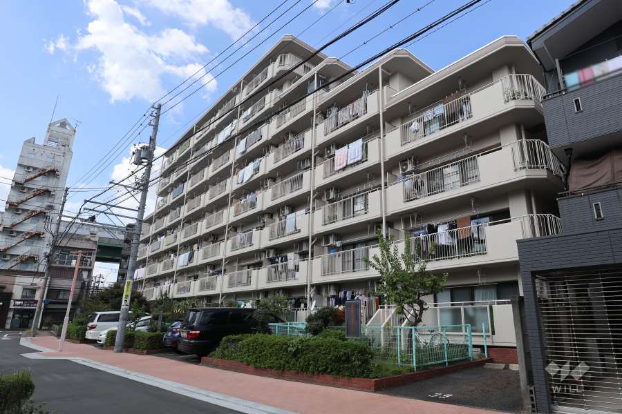 コーポ浄心の外観(南東側から)