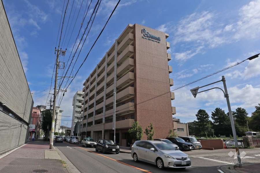 プレサンス名古屋城前ラバンカの外観（南西側から）