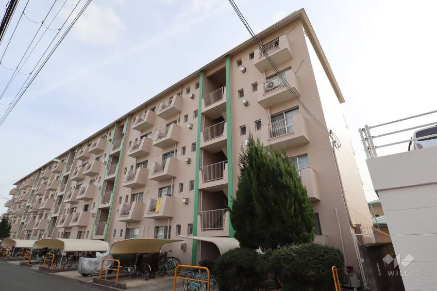 コーポ清A棟の外観（北西側から）