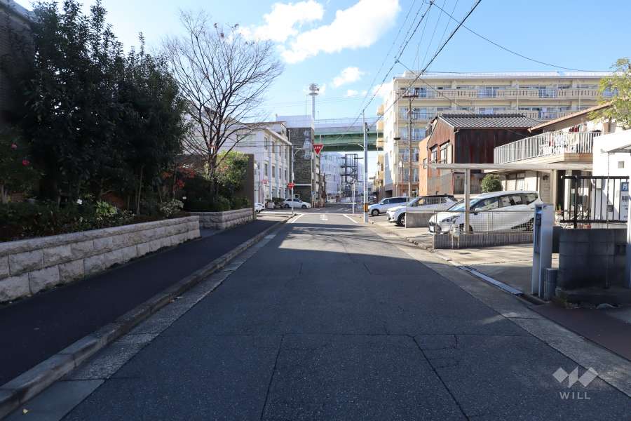 敷地北側の前面道路（東側から）