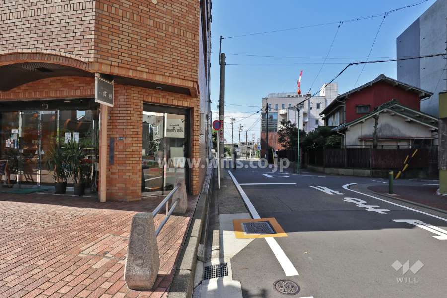 敷地北側の前面道路（東側から）