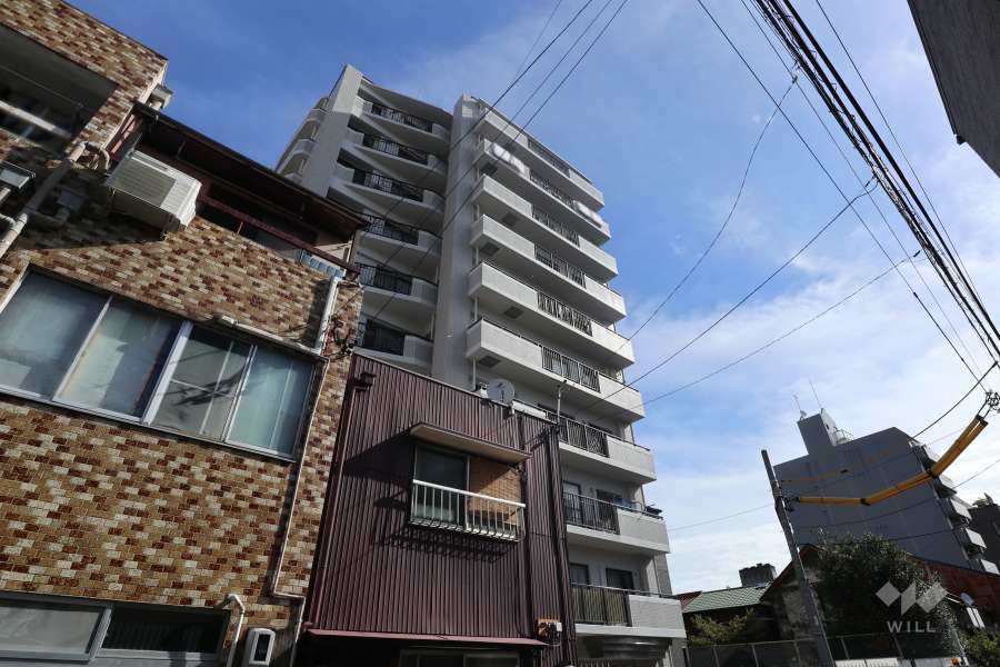 サンパーク新道2の外観（南西側から）