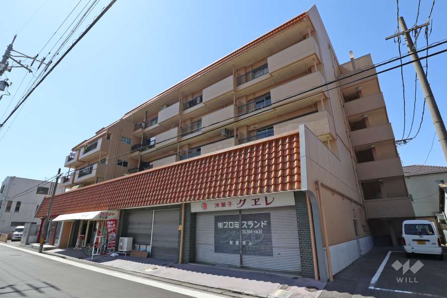 比良コーポラスの外観（北東側から）