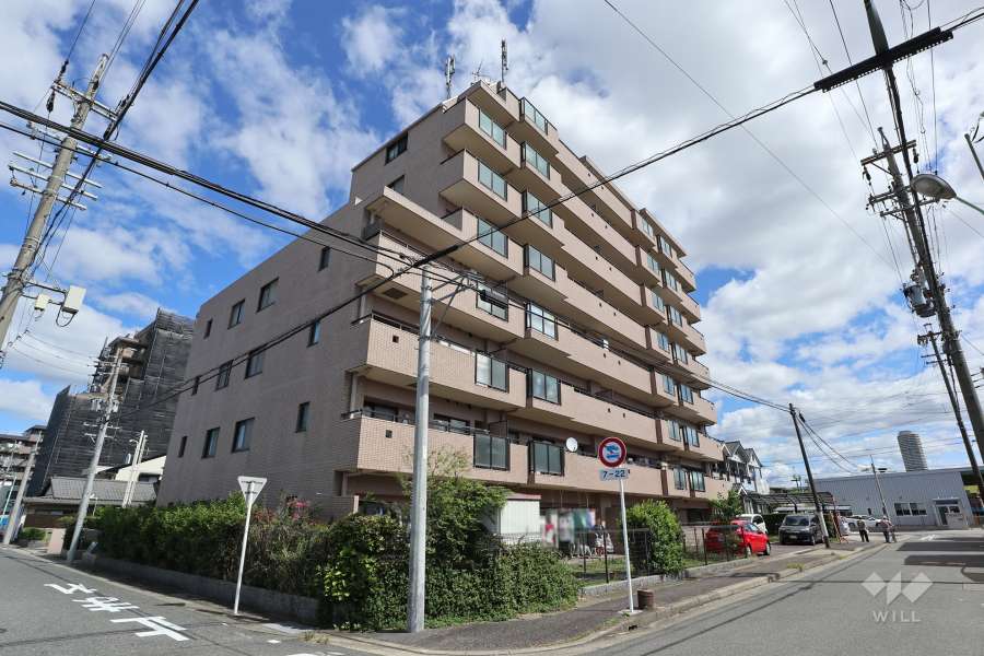 ラビデンス大野木の外観（南西側から）