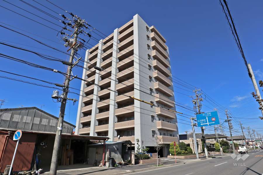 グランコート中小田井の外観（南東側から）