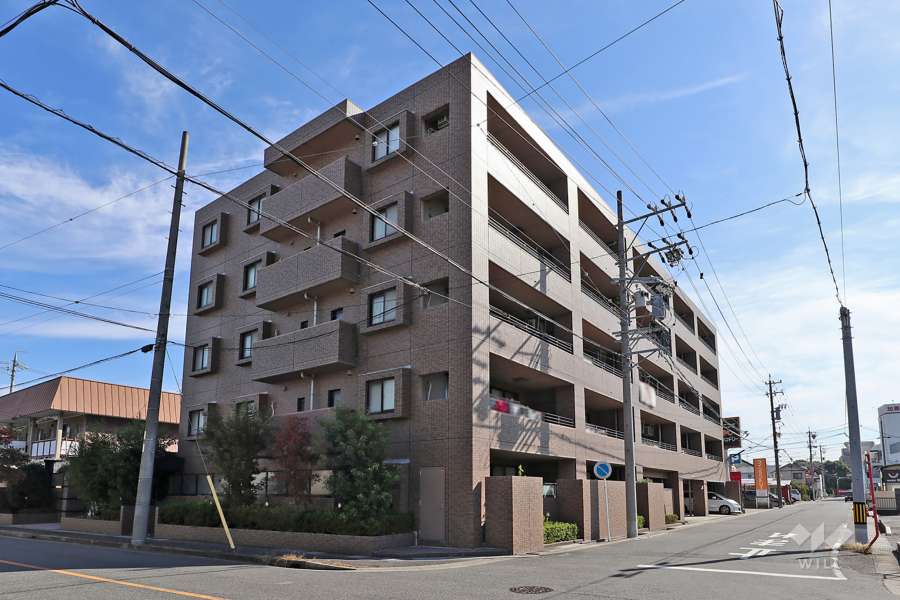 ラヴィアーレ中小田井の外観（南西側から）