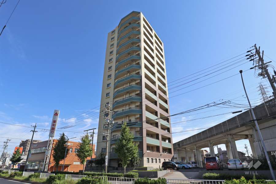 シティコーポ上小田井ロングイングタワーの外観（南西側から）