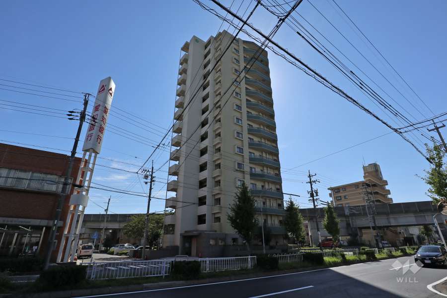 シティコーポ上小田井ロングイングタワーの外観（北西側から）