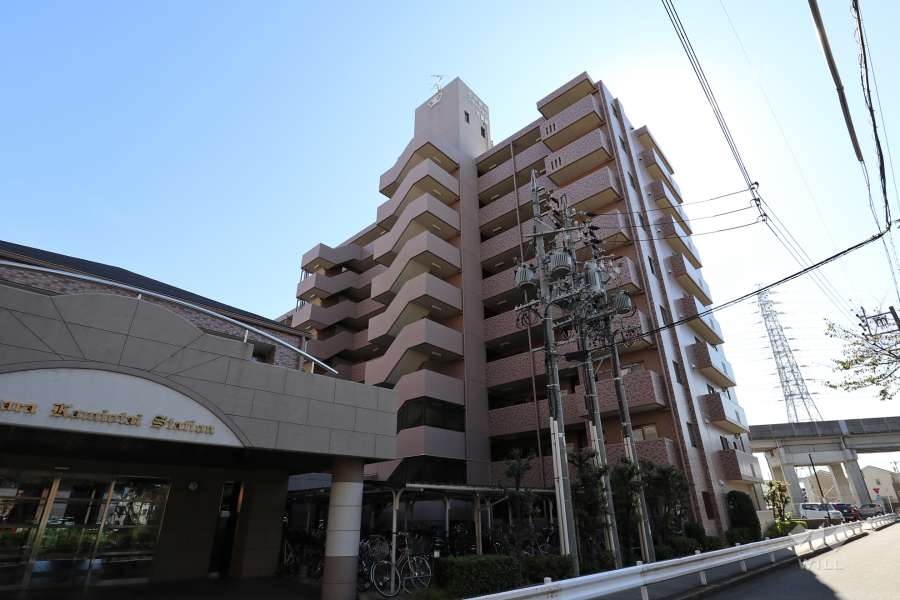 宝マンション上小田井ステーション弐番館の外観（北西側から）