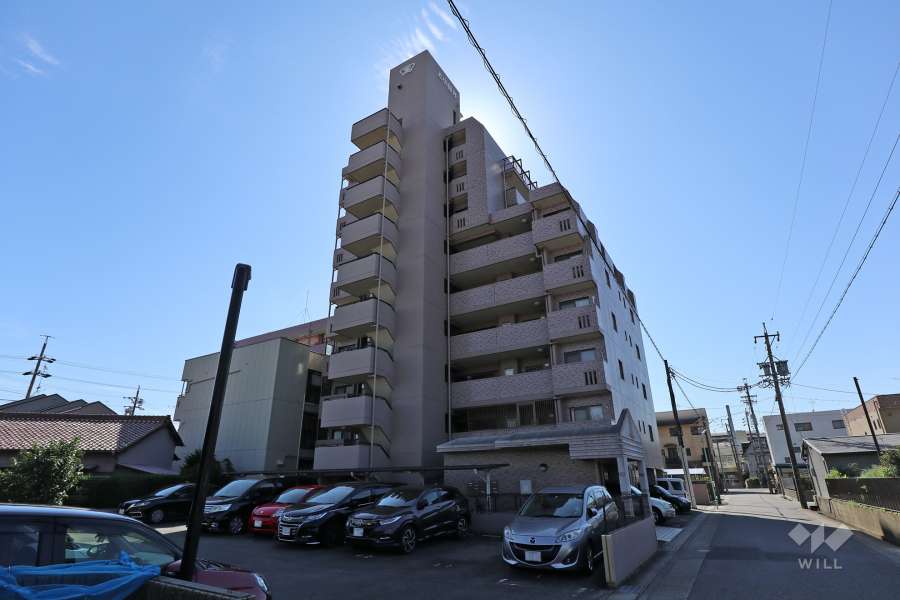 宝マンション上小田井の外観（北西側から）