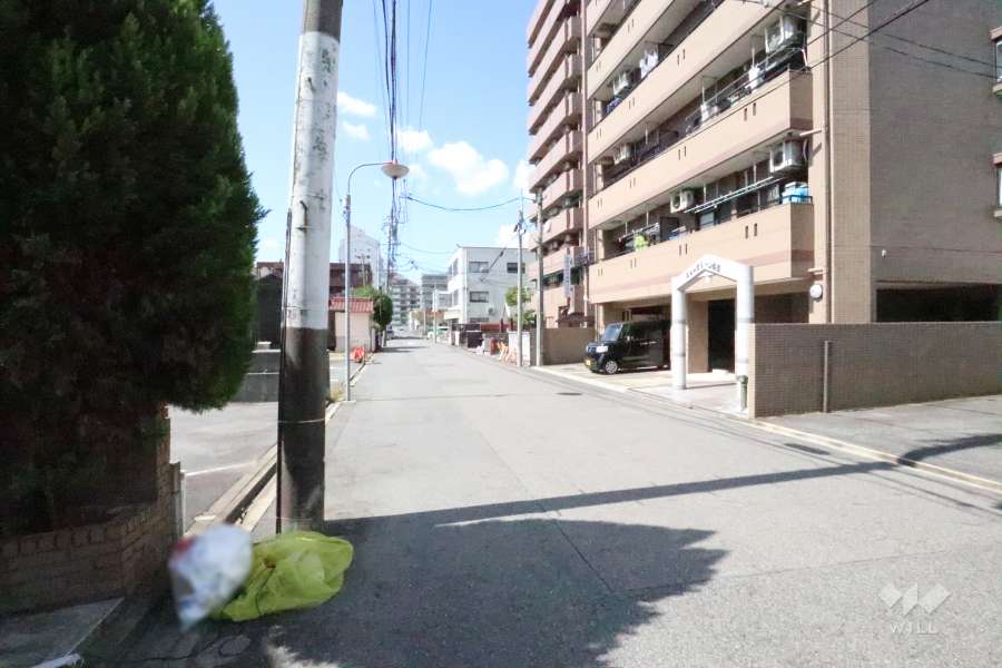 敷地南側の前面道路