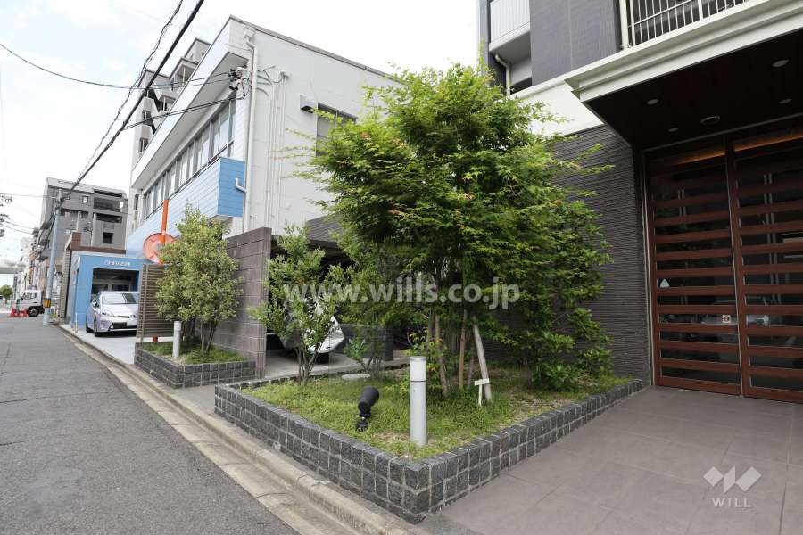 エントランス横の植栽スペース