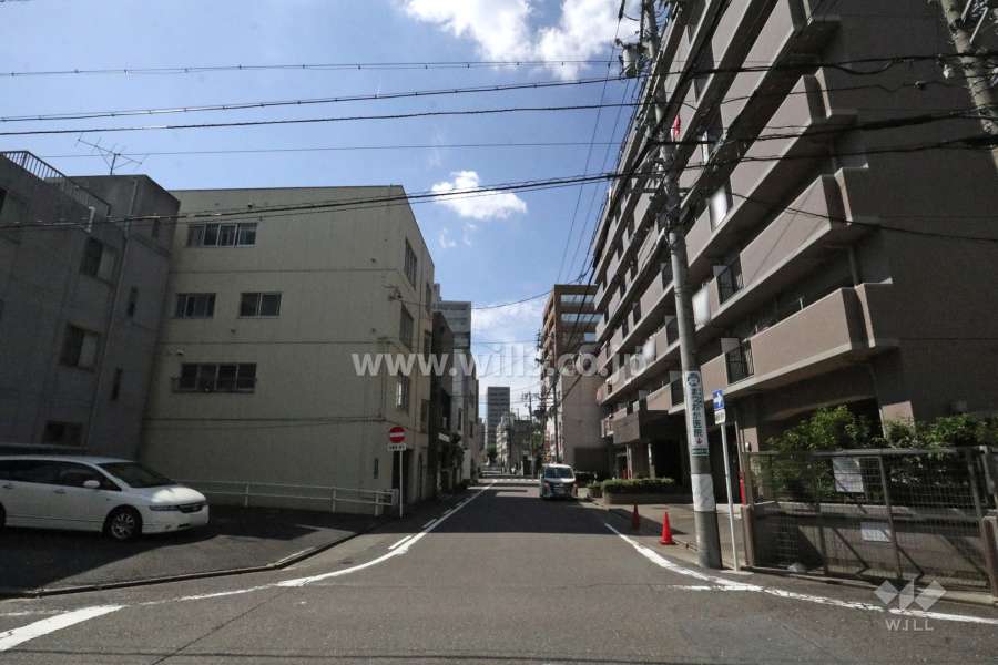 敷地南側の前面道路