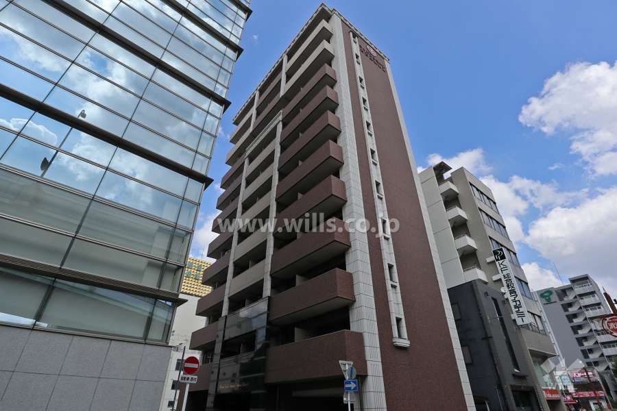 ライジングコート名古屋駅前東の外観（南東側から）