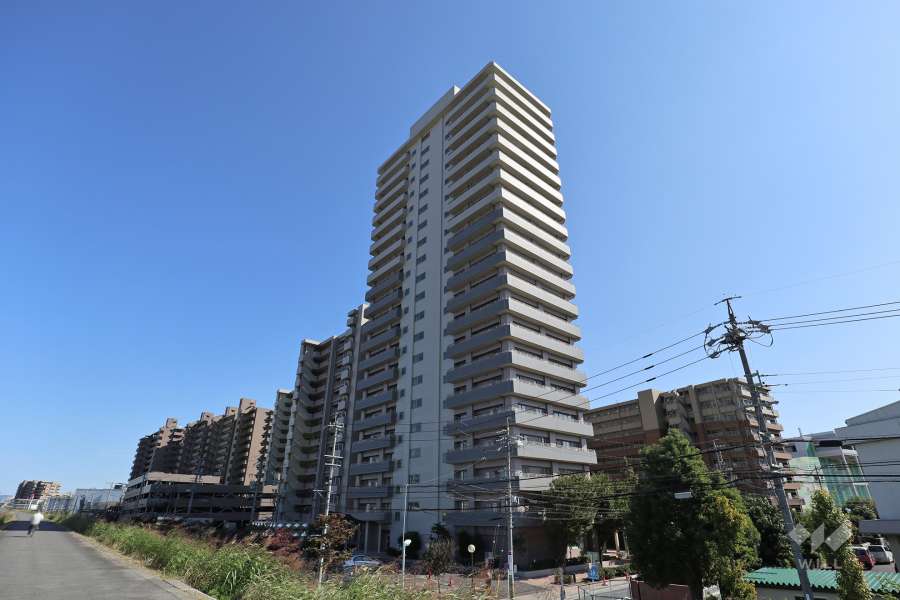 パークシティタワーズガーデンエアーズフラッグタワーの外観（北西側から）