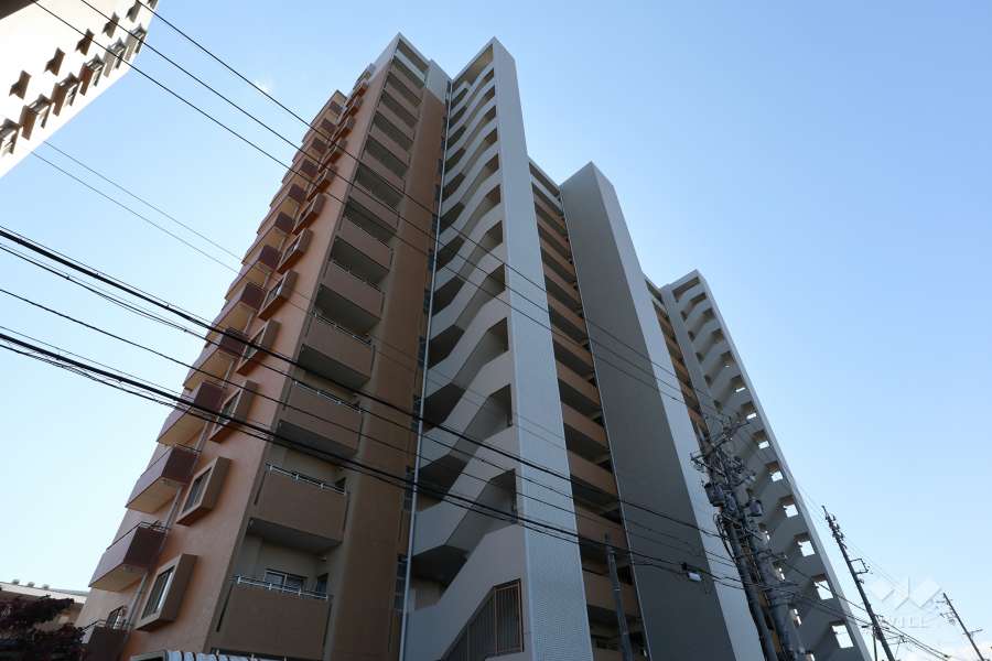 パークホームズ上小田井ガーデンアイルの外観（北東側から）