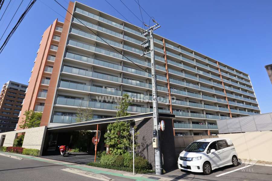 パークホームズ上小田井コンフォートウィルの外観(南西側から)