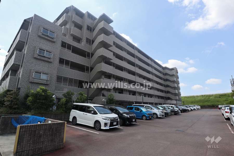 ライオンズマンション名西橋緑地の外観（北東側から）