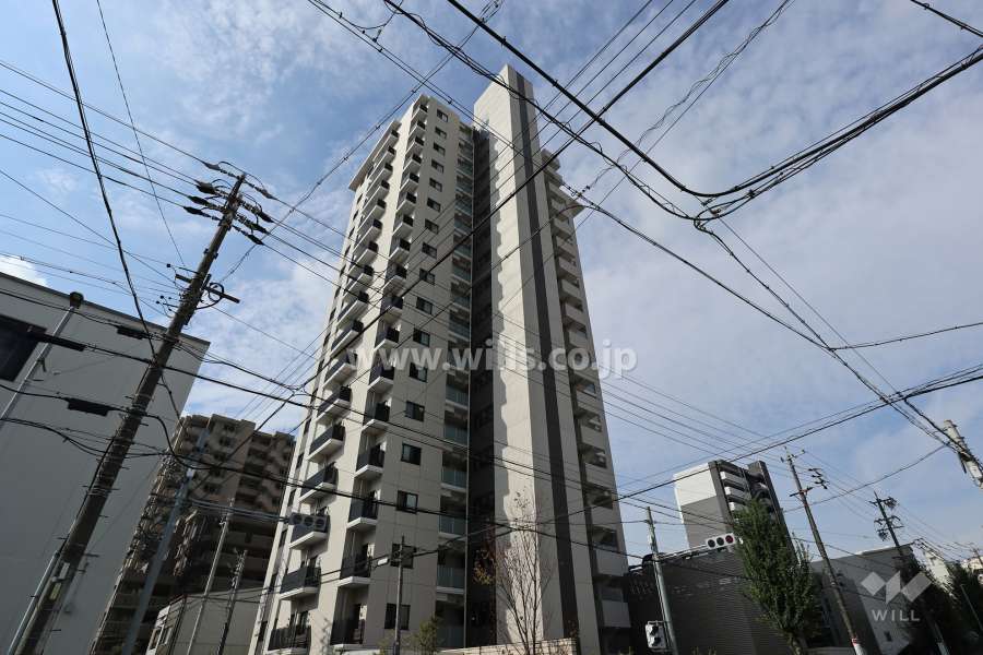 プレミストセンターレジデンスの外観（北東側から）