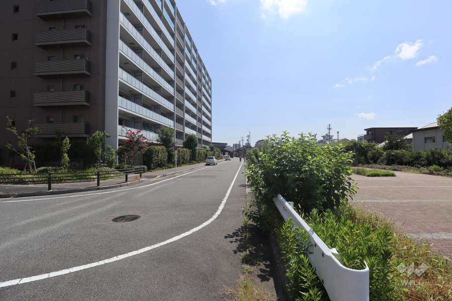 敷地南側の前面道路