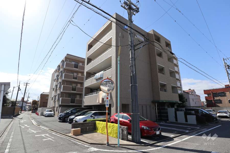 ユニーブル庄内公園の外観（北東側から）