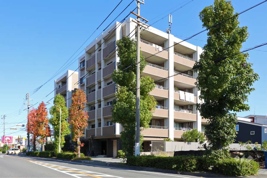 ユニーブル伏屋南の外観（南西側から）