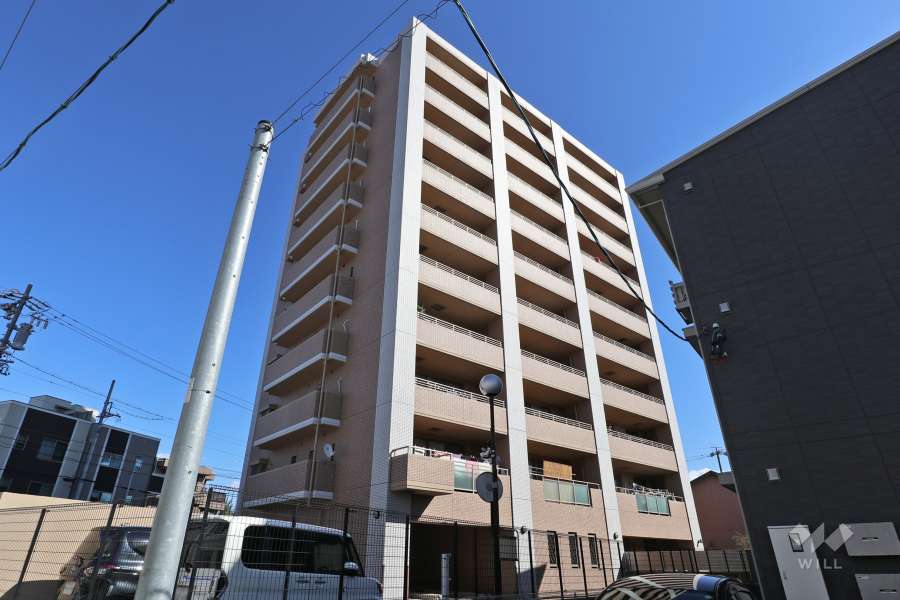 グランコート横堀の外観（南西側から）