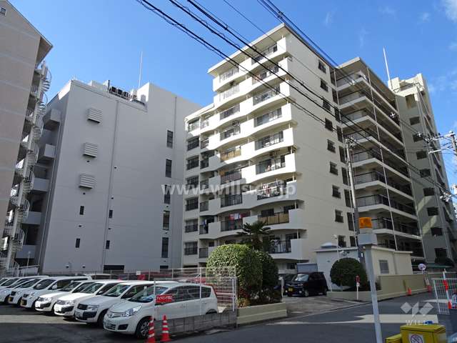 グリーンコーポ江坂の外観（北東側から）