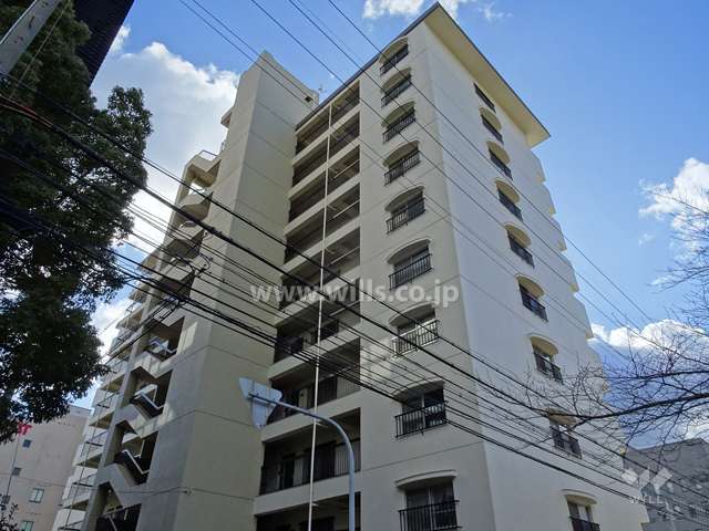 グリーンコーポ江坂の外観（北西側から）