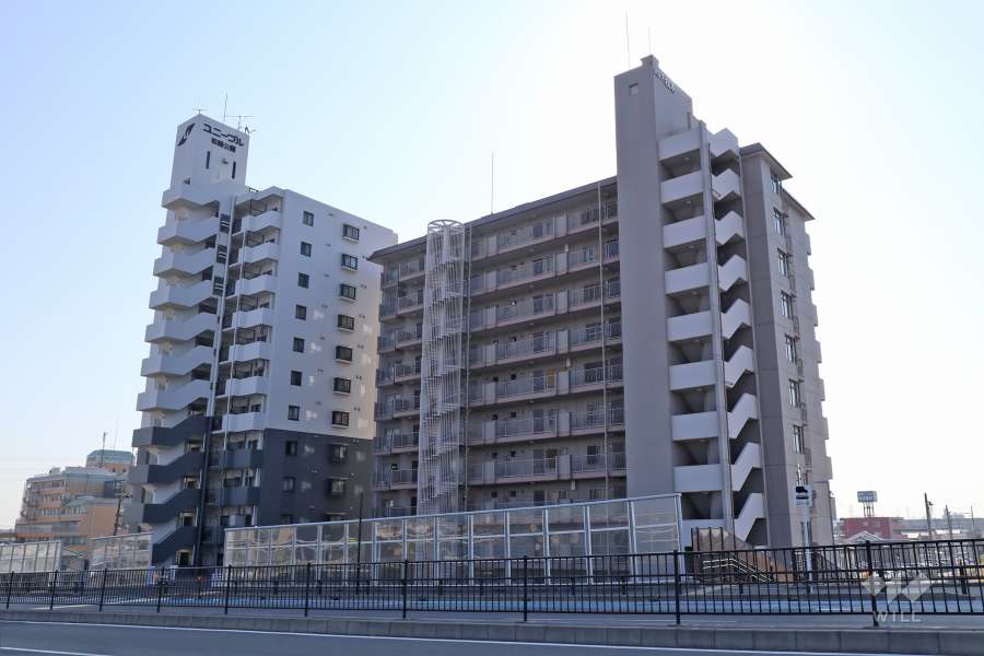 パレス松蔭の外観（北西側から）
