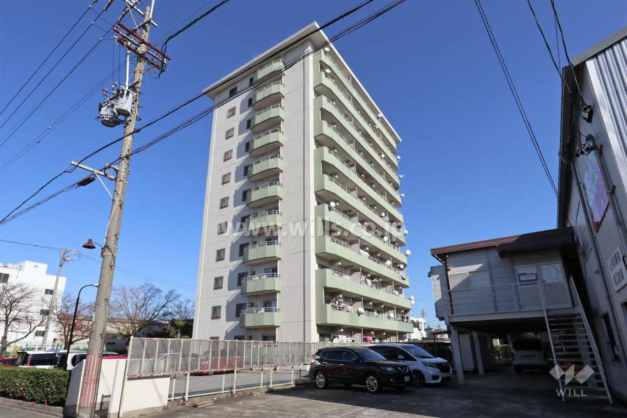 花塚コーポラスの外観（南西側から）