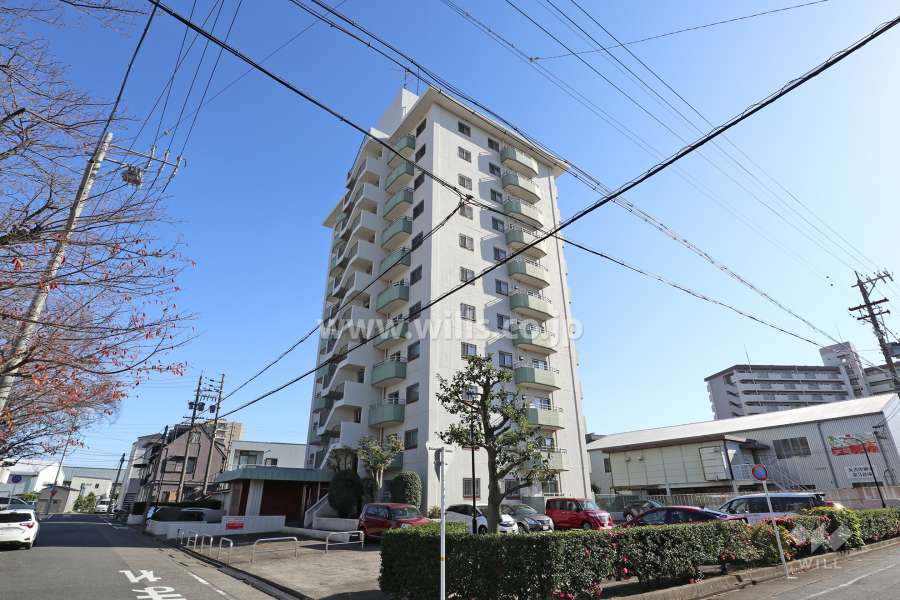 花塚コーポラスの外観（北西側から）