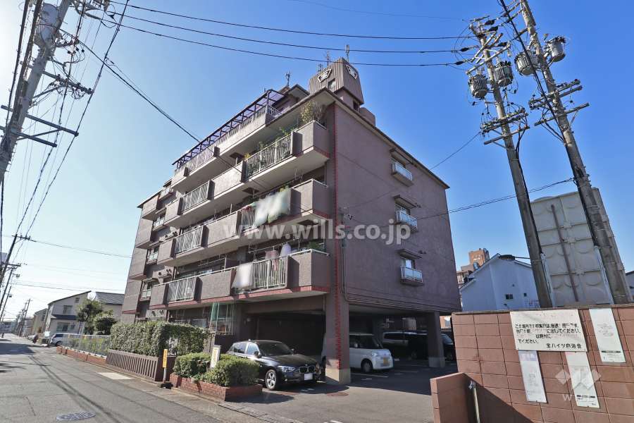 宝露橋ハイツの外観（北東側から）