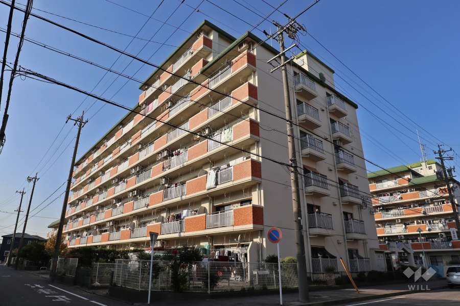 シティコーポあらこし1号館の外観（南東側から）