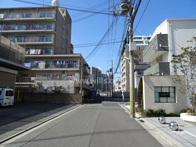 敷地北側の前面道路（東側から）